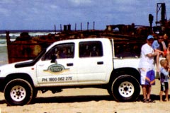 Aussie Trax Fraser Island 4wd Hire Toyota Hilux dual cab