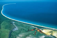 Air Fraser Island - Beach from plane